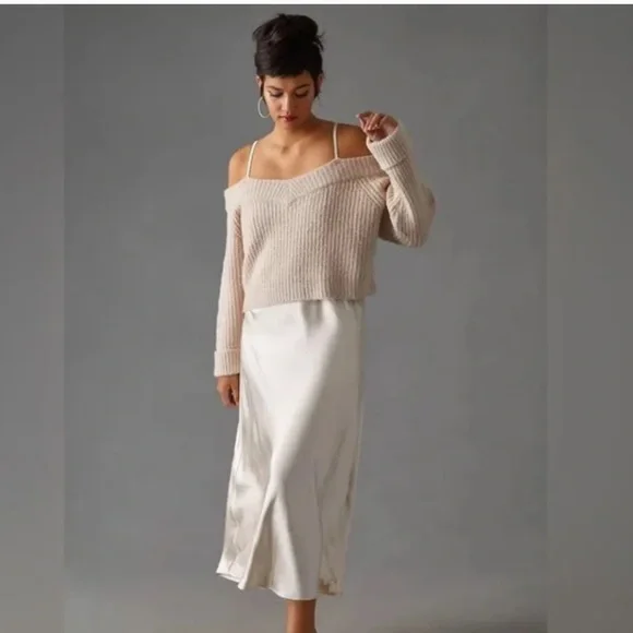 NWOT Anthropologie Mare Mare Layered Sweater Slip Dress - Picture 6 of 14